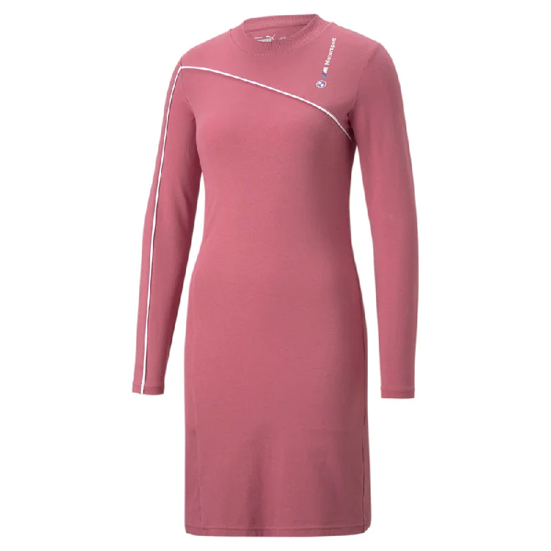 BMW MMS Long Sleeve T-Shirt Dress-- Hooded Caped Shawl Collar