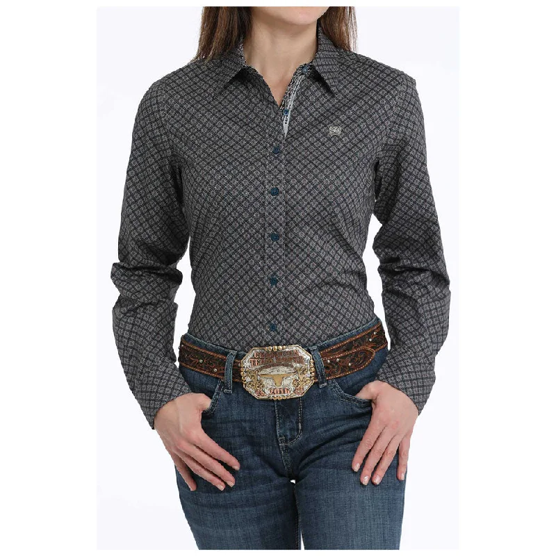 MSW9165061 Cinch Women's Long Sleeve Button Western Shirt - Multicolor Print-- Thin T-Shirt Open Front Quick Dry MSW9165061 Cinch Women's Long Sleeve Button Western Shirt - Multicolor Print-- Thin T-Shirt Open Front Quick Dry