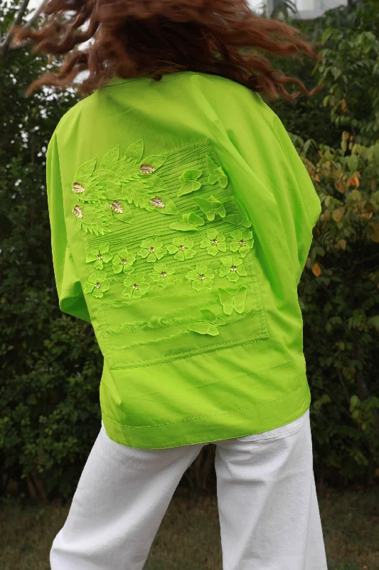 The Blair Garden Shirt-- Cotton Fabric Linen Fabric Terry Fabric