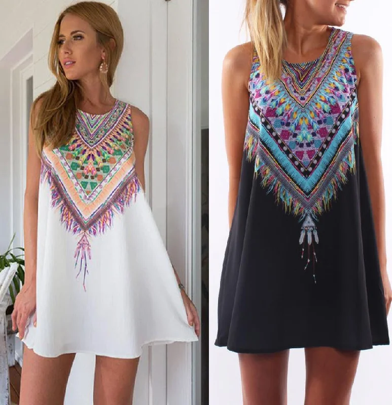 Women Summer Casual boho Maxi Party Evening Mini Dress Beach Floral dress sleeveless dresses casual Classic Shift Mini Dress Women Summer Casual boho Maxi Party Evening Mini Dress Beach Floral dress sleeveless dresses casual Classic Shift Mini Dress