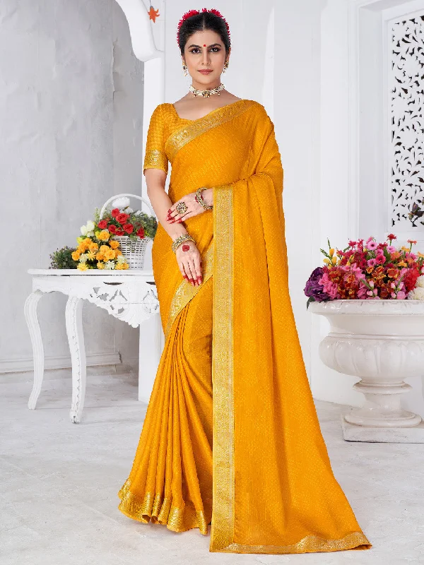 Women's Chiffon Yellow Printed Designer Saree With Blouse Piece Balloon Sleeve Blouse Women's Chiffon Yellow Printed Designer Saree With Blouse Piece Balloon Sleeve Blouse