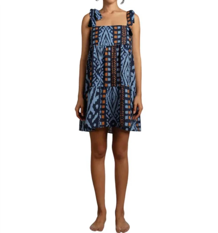 Amaia Tola Mini Dress In Blue Trendy Bodycon Mini Dress