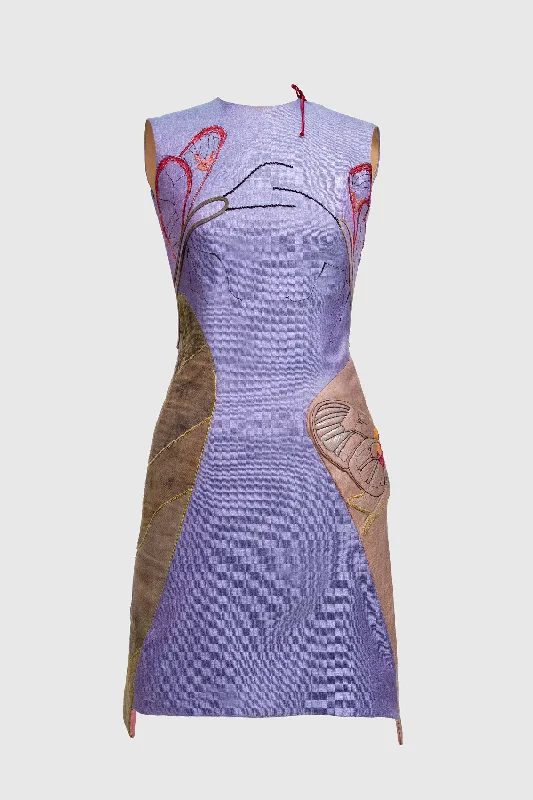 Butterfly Dance - Mini Dress Elegant Velvet Mini Dress