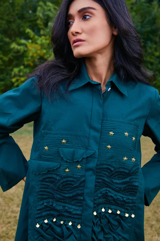The Sensility Beach Shirt-- Satin Fabric Silk Fabric Chiffon Fabric