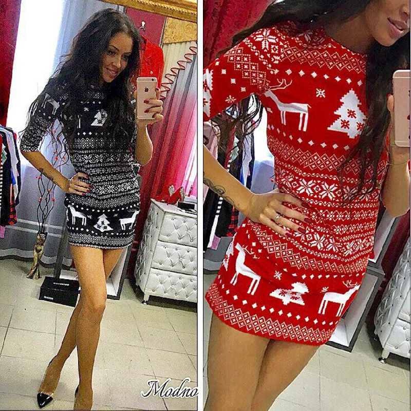 Fashion autumn three Quarter dress sexy casual o-neck fashion printed floral mini dress Elegant Lace-Up Mini Dress Fashion autumn three Quarter dress sexy casual o-neck fashion printed floral mini dress Elegant Lace-Up Mini Dress