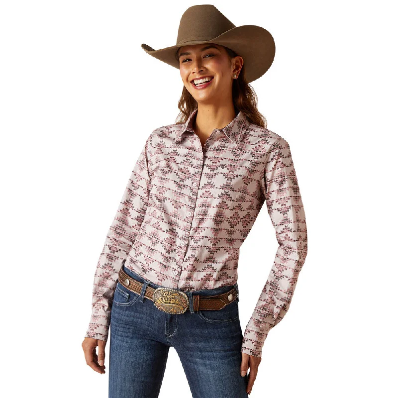 10047237 Ariat Women's Long Sleeve Kirby Stretch Shirt - Starlight Print-- Anti-Pilling Machine Wash Handmade 10047237 Ariat Women's Long Sleeve Kirby Stretch Shirt - Starlight Print-- Anti-Pilling Machine Wash Handmade
