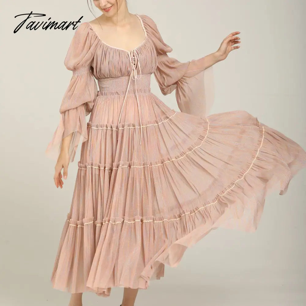 Tavimart Fashion Runway Dress Women's Summer Long Gorgeous Party Dress Square collar Black Flare Sleeve Elastic waist Dress DS91 Tunics Silk luxurious Tavimart Fashion Runway Dress Women's Summer Long Gorgeous Party Dress Square collar Black Flare Sleeve Elastic waist Dress DS91 Tunics Silk luxurious