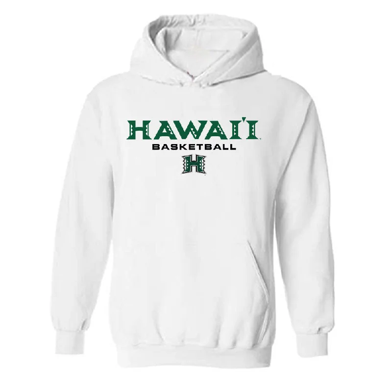 Hawaii - NCAA Women's Basketball : Danijela Kujovic - Hooded Sweatshirt Hoodie with Hidden Zipper Minimalist Clean Hawaii - NCAA Women's Basketball : Danijela Kujovic - Hooded Sweatshirt Hoodie with Hidden Zipper Minimalist Clean