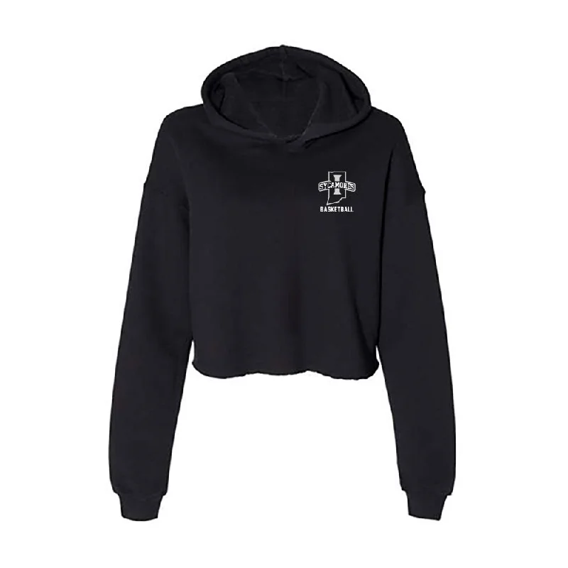 Indiana State - NCAA Women's Basketball : Queen Ruffin - Women's Crop Fleece Hoodie Hoodie with Fur Luxurious Winter Indiana State - NCAA Women's Basketball : Queen Ruffin - Women's Crop Fleece Hoodie Hoodie with Fur Luxurious Winter