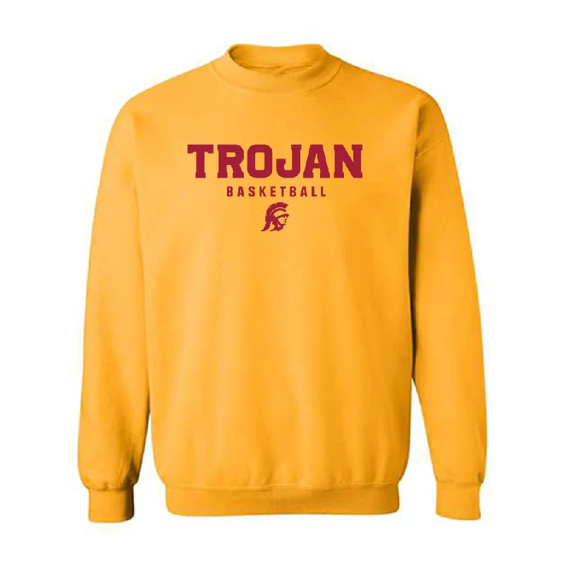 USC - NCAA Women's Basketball : Brooklyn Shamblin - Crewneck Sweatshirt Hoodie with Snap Buttons Easy Quick USC - NCAA Women's Basketball : Brooklyn Shamblin - Crewneck Sweatshirt Hoodie with Snap Buttons Easy Quick