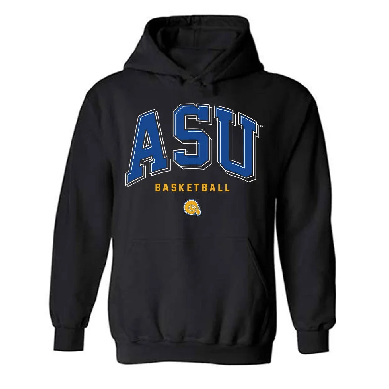 Albany State - NCAA Women's Basketball : Quantrese Washington - Hooded Sweatshirt Hoodie with Front Slit Layering Stylish Albany State - NCAA Women's Basketball : Quantrese Washington - Hooded Sweatshirt Hoodie with Front Slit Layering Stylish