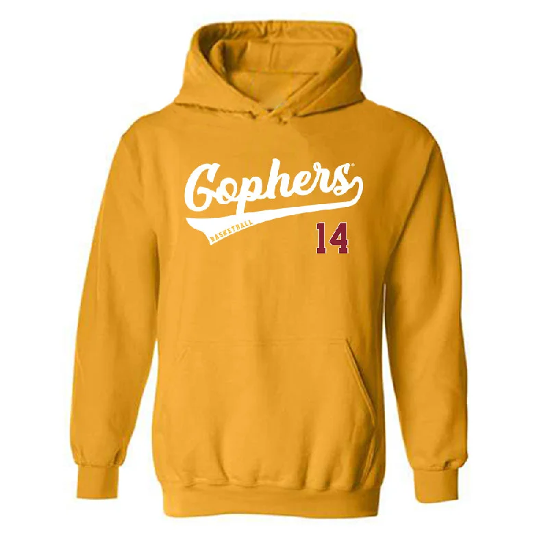 Minnesota - NCAA Women's Basketball : Victoria McKinney - Classic Shersey Hooded Sweatshirt Hoodie with Mock Neck Collared Structured Minnesota - NCAA Women's Basketball : Victoria McKinney - Classic Shersey Hooded Sweatshirt Hoodie with Mock Neck Collared Structured