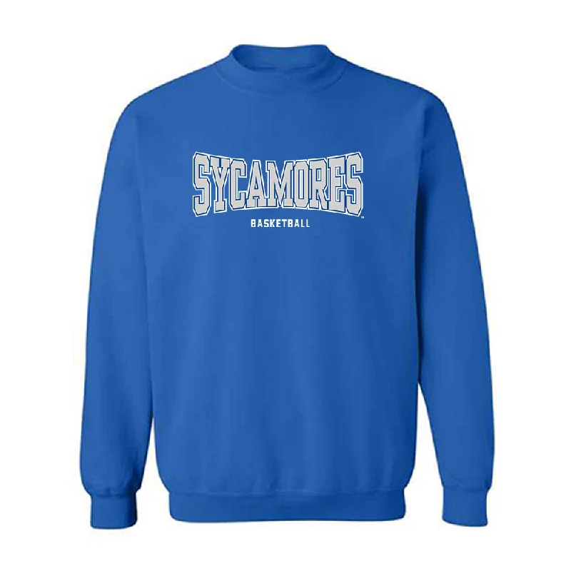 Indiana State - NCAA Women's Basketball : Queen Ruffin - Classic Shersey Crewneck Sweatshirt Hoodie with Pattern Geometric Abstract Indiana State - NCAA Women's Basketball : Queen Ruffin - Classic Shersey Crewneck Sweatshirt Hoodie with Pattern Geometric Abstract