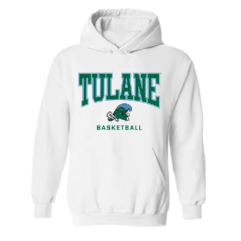 Tulane - NCAA Women's Basketball : Kendall Sneed - Hooded Sweatshirt Hoodie with Hem Raw Edge Edgy Unfinished Tulane - NCAA Women's Basketball : Kendall Sneed - Hooded Sweatshirt Hoodie with Hem Raw Edge Edgy Unfinished
