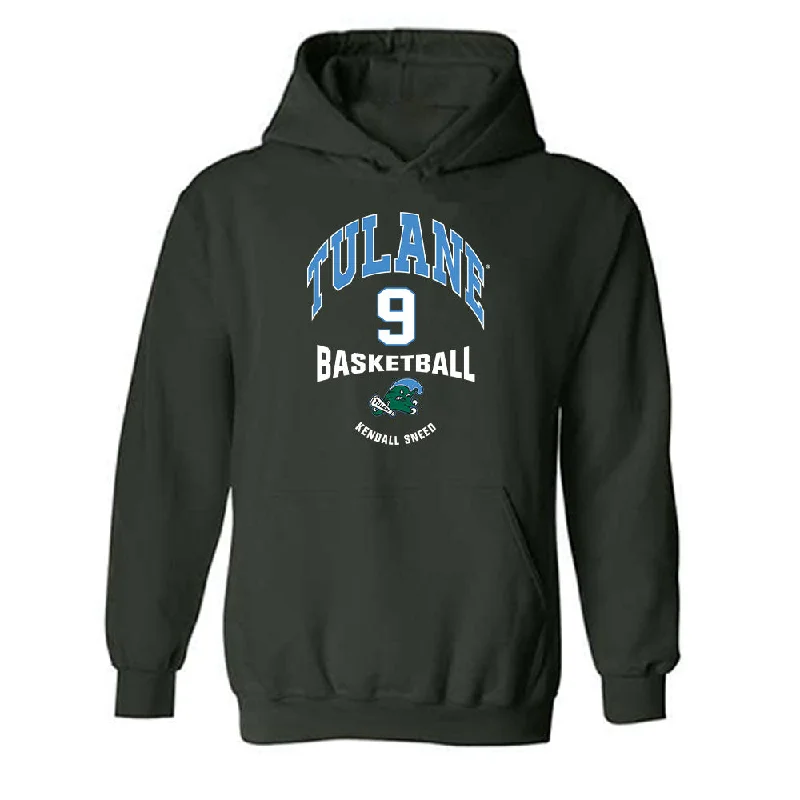 Tulane - NCAA Women's Basketball : Kendall Sneed - Classic Fashion Shersey Hooded Sweatshirt Hoodie with Drawcord Adjustable Secure Tulane - NCAA Women's Basketball : Kendall Sneed - Classic Fashion Shersey Hooded Sweatshirt Hoodie with Drawcord Adjustable Secure