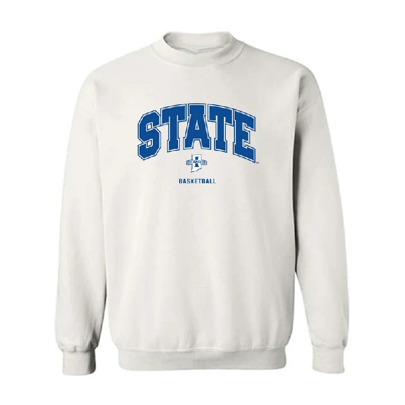 Indiana State - NCAA Women's Basketball : Queen Ruffin - Classic Shersey Crewneck Sweatshirt Hoodie with Lace Feminine Delicate Indiana State - NCAA Women's Basketball : Queen Ruffin - Classic Shersey Crewneck Sweatshirt Hoodie with Lace Feminine Delicate