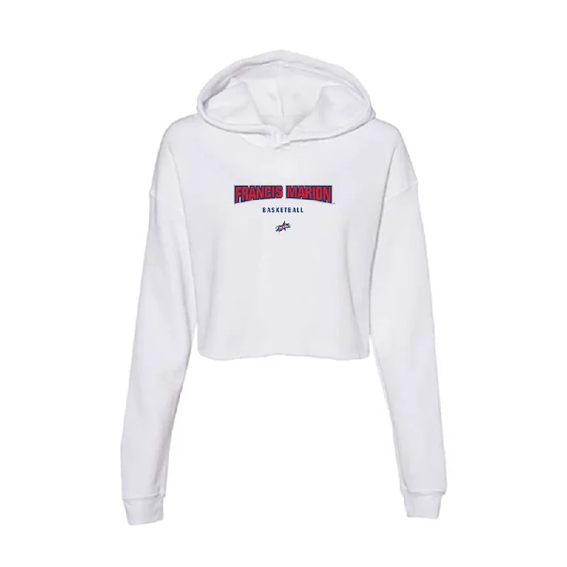 Francis Marion - NCAA Women's Basketball : Kenzie Feagin - Women's Crop Fleece Hoodie Hoodie with Hem Fringe Bohemian Relaxed Francis Marion - NCAA Women's Basketball : Kenzie Feagin - Women's Crop Fleece Hoodie Hoodie with Hem Fringe Bohemian Relaxed