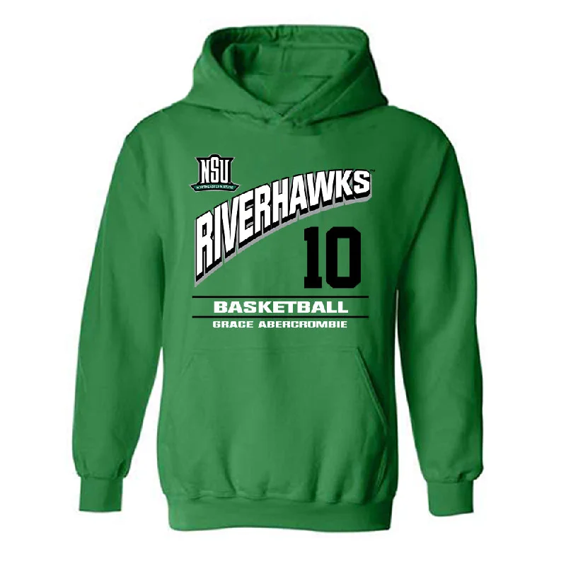 Northeastern State - NCAA Women's Basketball : Grace Abercrombie - Classic Fashion Shersey Hooded Sweatshirt Hoodie with Reflective Safety Nightwear Northeastern State - NCAA Women's Basketball : Grace Abercrombie - Classic Fashion Shersey Hooded Sweatshirt Hoodie with Reflective Safety Nightwear