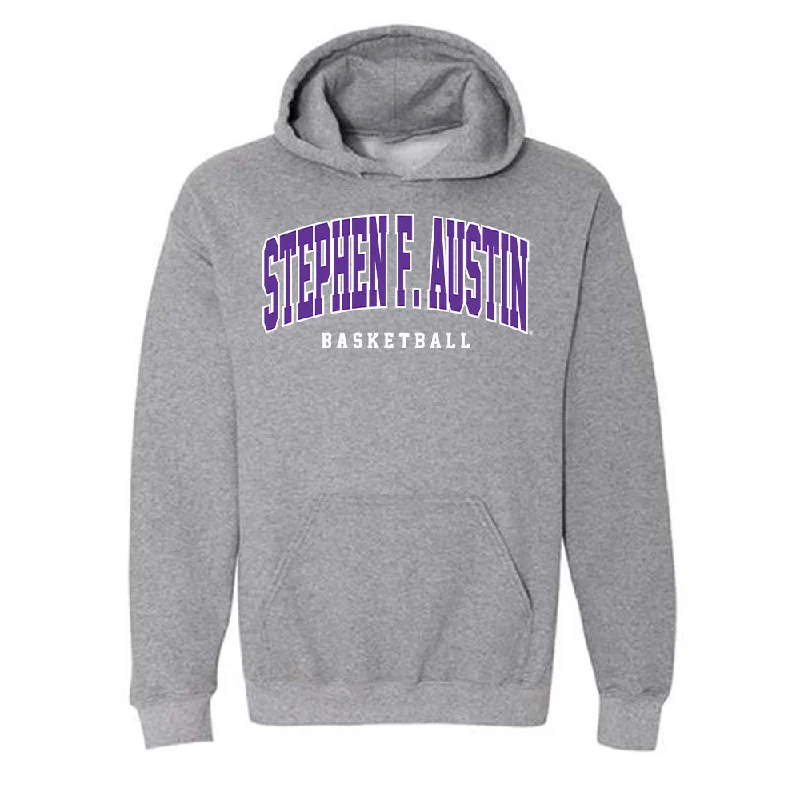 SFA - NCAA Women's Basketball : Makana Gardner - Hooded Sweatshirt Hoodie with Hem Contrast Bold Stylish SFA - NCAA Women's Basketball : Makana Gardner - Hooded Sweatshirt Hoodie with Hem Contrast Bold Stylish