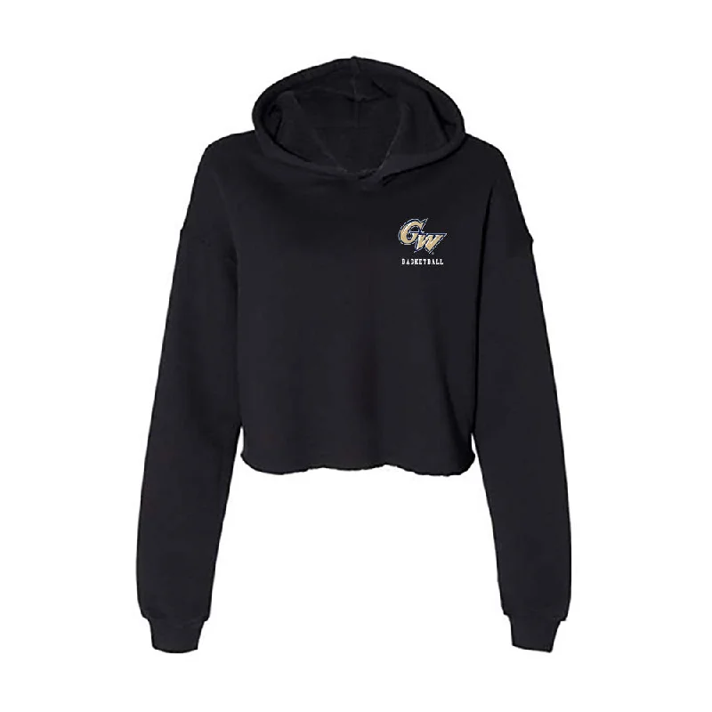 GWU - NCAA Women's Basketball : Caia Loving - Women's Crop Fleece Hoodie Hoodie with Crew Neck Simple Timeless GWU - NCAA Women's Basketball : Caia Loving - Women's Crop Fleece Hoodie Hoodie with Crew Neck Simple Timeless