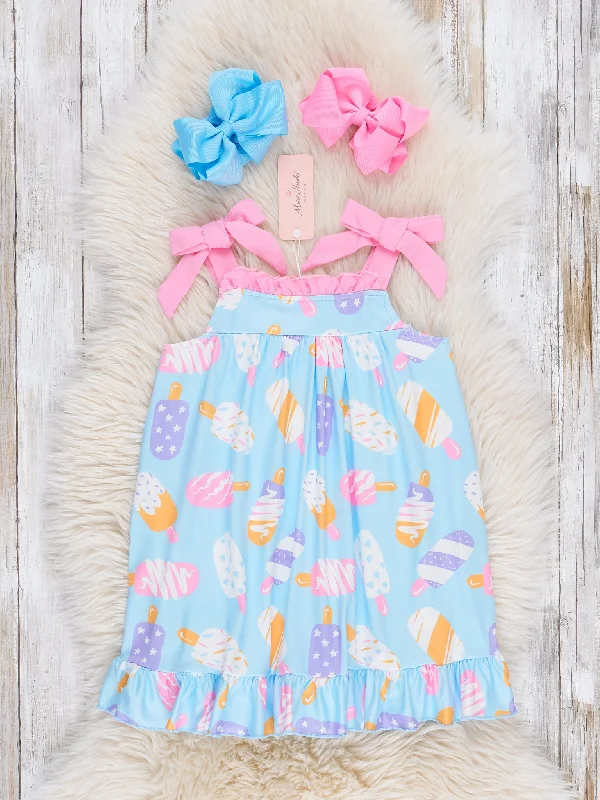 Ice Cream Party Ruffle Dress Tunics New arrival