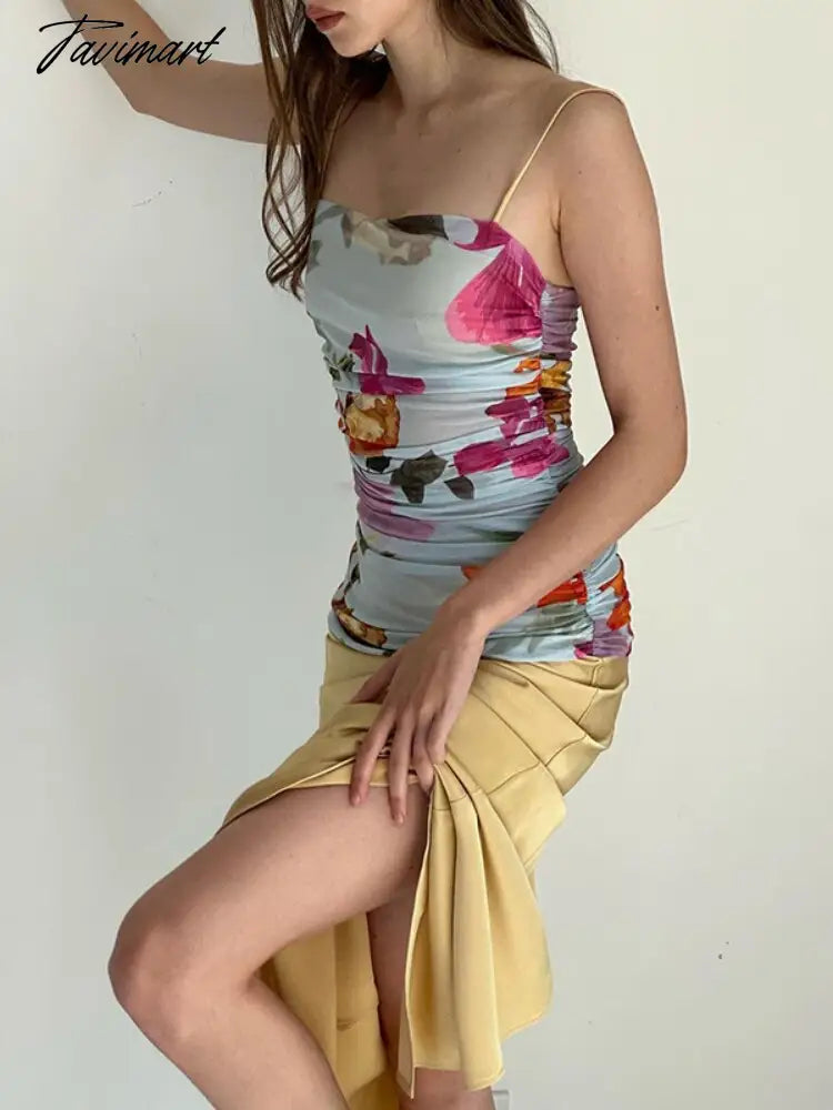 Tavimart Slip Dress Backless Bodycon Dress Women Sling Prom Gown Print Vintage Clothes Color Match Party Dress Women Elegant Luxury Square Neckline Feminine Tavimart Slip Dress Backless Bodycon Dress Women Sling Prom Gown Print Vintage Clothes Color Match Party Dress Women Elegant Luxury Square Neckline Feminine