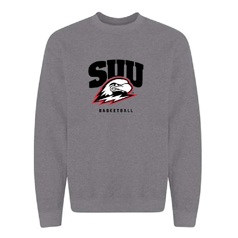 Southern Utah - NCAA Women's Basketball : Bella Hasan - Crewneck Sweatshirt Hoodie with Hem Drawcord Adjustable Customizable Southern Utah - NCAA Women's Basketball : Bella Hasan - Crewneck Sweatshirt Hoodie with Hem Drawcord Adjustable Customizable