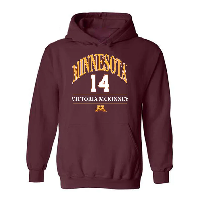 Minnesota - NCAA Women's Basketball : Victoria McKinney - Classic Fashion Shersey Hooded Sweatshirt Hoodie with Print Artistic Unique Minnesota - NCAA Women's Basketball : Victoria McKinney - Classic Fashion Shersey Hooded Sweatshirt Hoodie with Print Artistic Unique