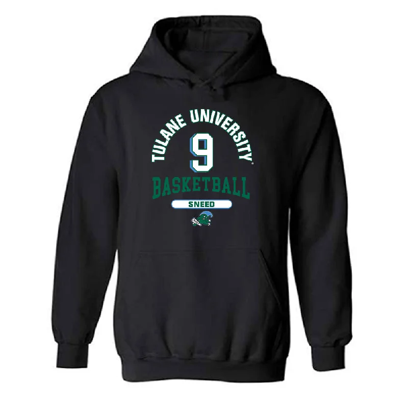 Tulane - NCAA Women's Basketball : Kendall Sneed - Classic Fashion Shersey Hooded Sweatshirt Hoodie with Thumb Holes Functional Cozy Tulane - NCAA Women's Basketball : Kendall Sneed - Classic Fashion Shersey Hooded Sweatshirt Hoodie with Thumb Holes Functional Cozy