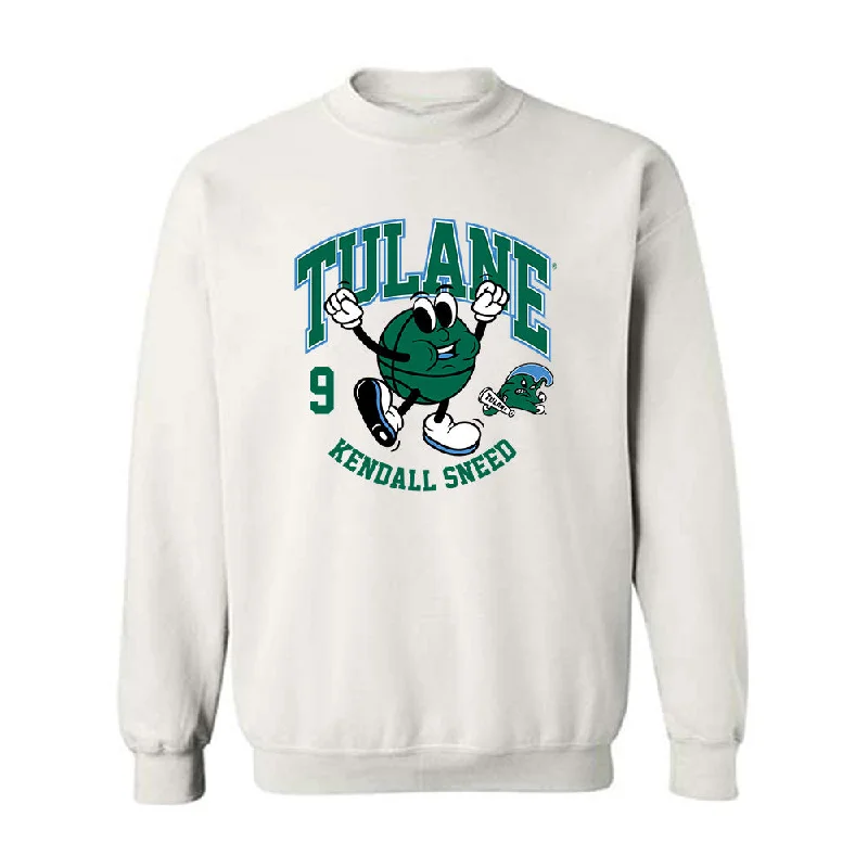 Tulane - NCAA Women's Basketball : Kendall Sneed - Fashion Shersey Crewneck Sweatshirt Hoodie with Pattern Geometric Abstract Tulane - NCAA Women's Basketball : Kendall Sneed - Fashion Shersey Crewneck Sweatshirt Hoodie with Pattern Geometric Abstract