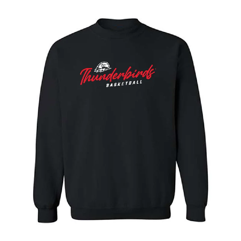 Southern Utah - NCAA Women's Basketball : Bella Hasan - Crewneck Sweatshirt Hoodie with Side Slits Relaxed Casual Southern Utah - NCAA Women's Basketball : Bella Hasan - Crewneck Sweatshirt Hoodie with Side Slits Relaxed Casual
