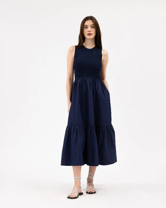 Crew Neck Josephina Dress Tunics Sophisticated sleek