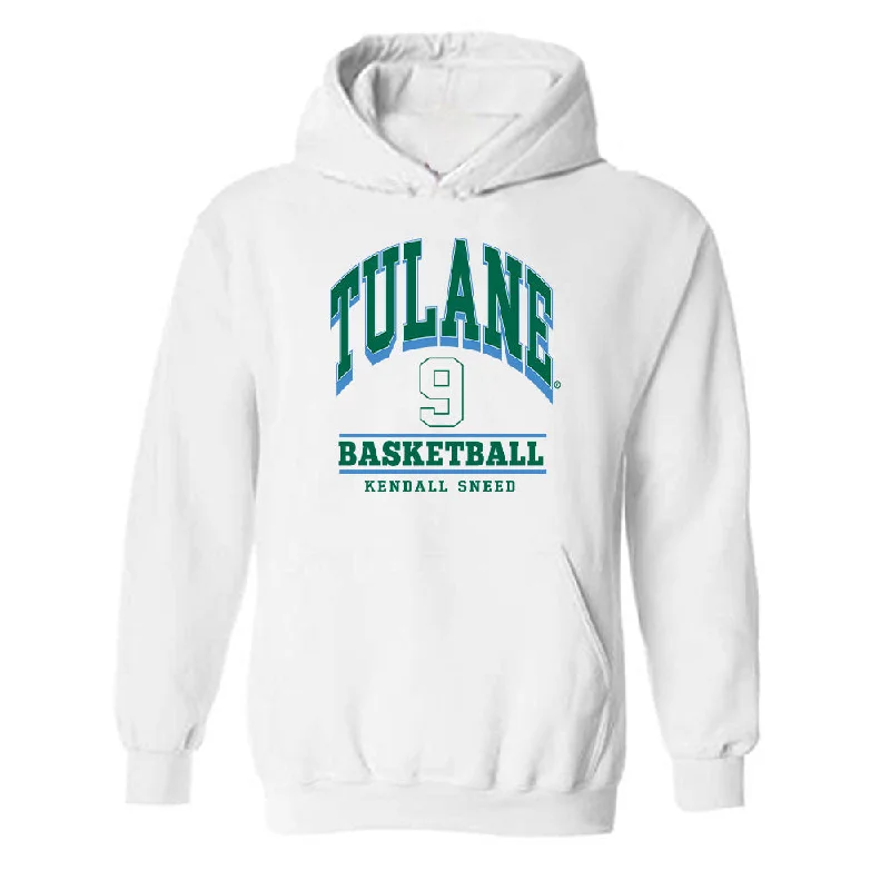 Tulane - NCAA Women's Basketball : Kendall Sneed - Classic Fashion Shersey Hooded Sweatshirt Hoodie with Lining Warm Insulated Tulane - NCAA Women's Basketball : Kendall Sneed - Classic Fashion Shersey Hooded Sweatshirt Hoodie with Lining Warm Insulated