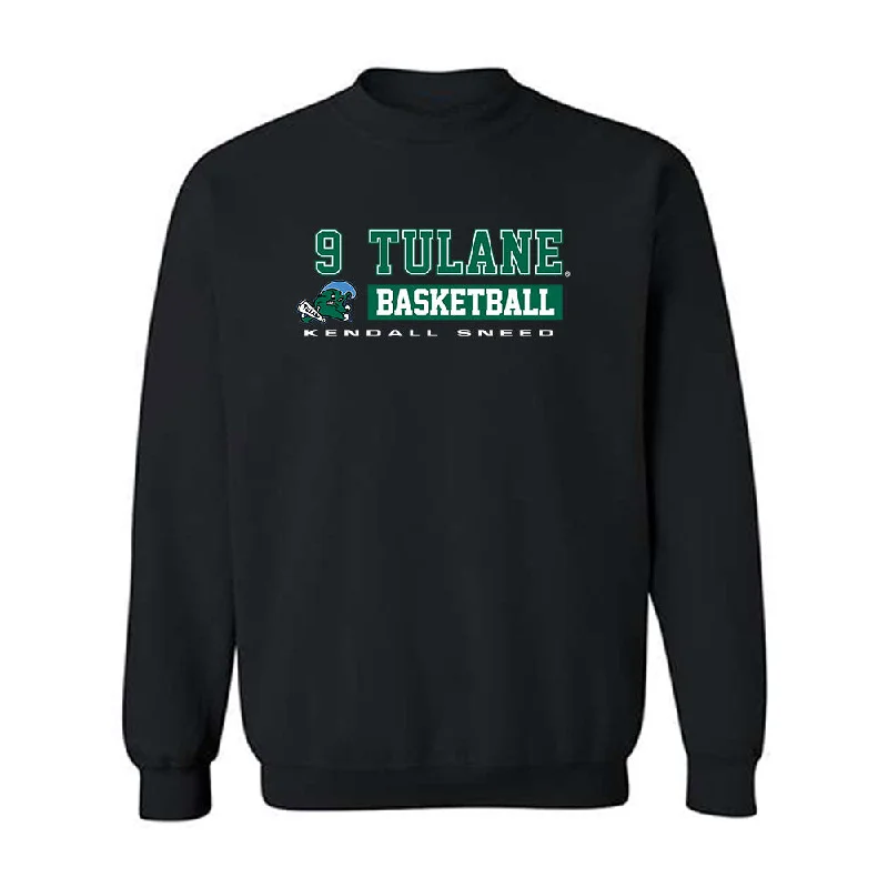 Tulane - NCAA Women's Basketball : Kendall Sneed - Classic Fashion Shersey Crewneck Sweatshirt Hoodie with Stripes Bold Sporty Tulane - NCAA Women's Basketball : Kendall Sneed - Classic Fashion Shersey Crewneck Sweatshirt Hoodie with Stripes Bold Sporty