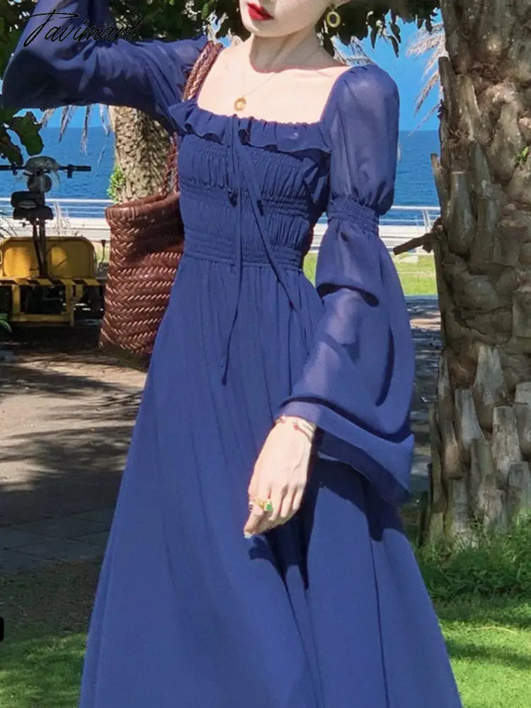 Tavimart Autumn Casual Elegant A-Line Party Dresses for Women Vintage Solid French Style Prom Robe Female Fashion Wedding Vestidos Lace Sexy Club Tavimart Autumn Casual Elegant A-Line Party Dresses for Women Vintage Solid French Style Prom Robe Female Fashion Wedding Vestidos Lace Sexy Club