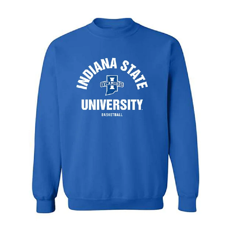 Indiana State - NCAA Women's Basketball : Queen Ruffin - Classic Shersey Crewneck Sweatshirt Hoodie with Applique Textured Unique Indiana State - NCAA Women's Basketball : Queen Ruffin - Classic Shersey Crewneck Sweatshirt Hoodie with Applique Textured Unique