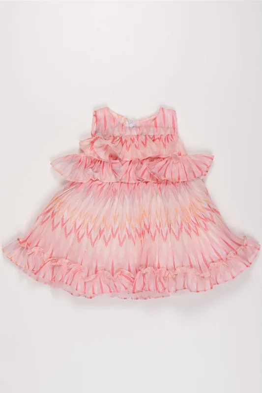 Peach Sunrise Ruffle Dress: Whimsical Tiered Frock for Girls Tunics Luxurious high-end Peach Sunrise Ruffle Dress: Whimsical Tiered Frock for Girls Tunics Luxurious high-end