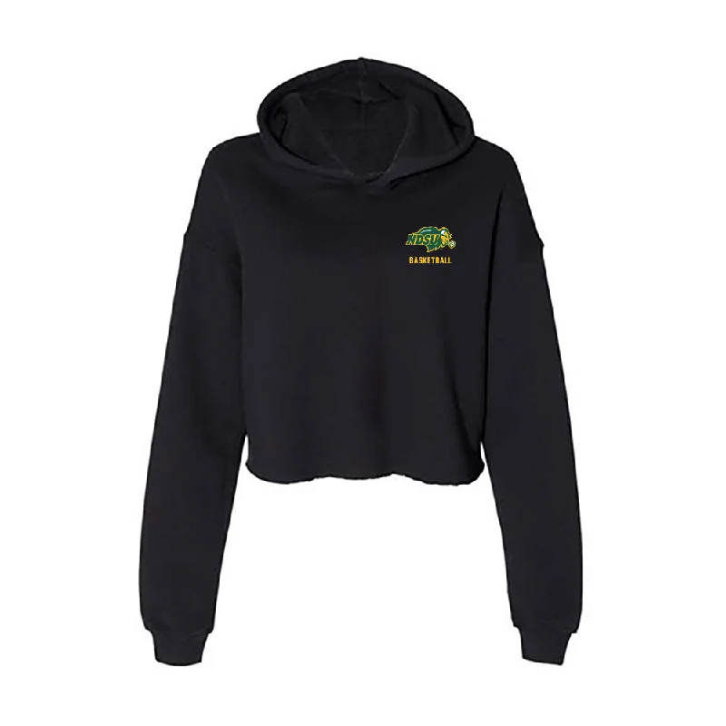 NDSU - NCAA Women's Basketball : Miriley Simon - Women's Crop Fleece Hoodie Hoodie with Batwing Sleeves Loose Dramatic NDSU - NCAA Women's Basketball : Miriley Simon - Women's Crop Fleece Hoodie Hoodie with Batwing Sleeves Loose Dramatic