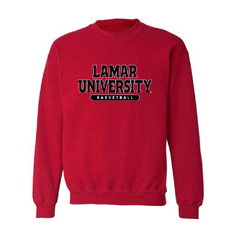 Lamar - NCAA Women's Basketball : T'Aaliyah Miner - Classic Shersey Crewneck Sweatshirt Hoodie with Monochrome Minimalist Simple Lamar - NCAA Women's Basketball : T'Aaliyah Miner - Classic Shersey Crewneck Sweatshirt Hoodie with Monochrome Minimalist Simple