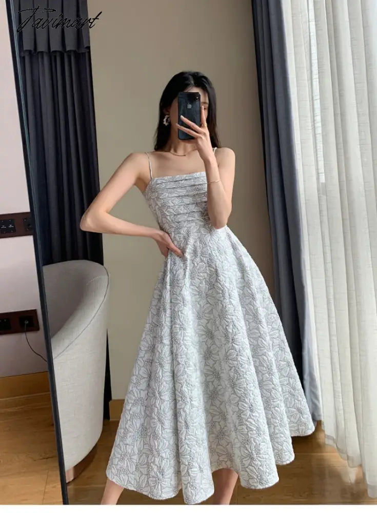 White Midi Dresses for Women New Summer French Style Luxury Look Slim Embossing Clothes Female Vintage Evening Party Dress Tunics Chic elegant White Midi Dresses for Women New Summer French Style Luxury Look Slim Embossing Clothes Female Vintage Evening Party Dress Tunics Chic elegant