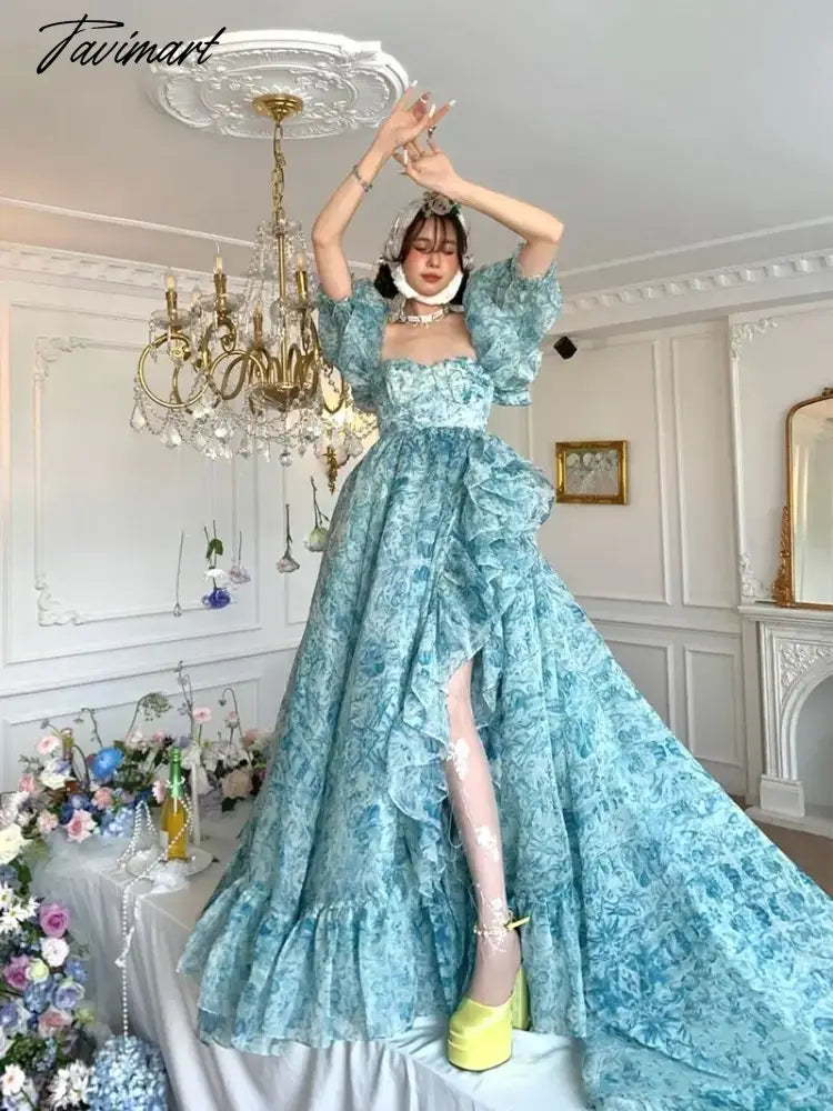 Tavimart Castle Princess Wind mop Long birthday party dress Lolita Fairy dress Tunics Mesh breathable Tavimart Castle Princess Wind mop Long birthday party dress Lolita Fairy dress Tunics Mesh breathable