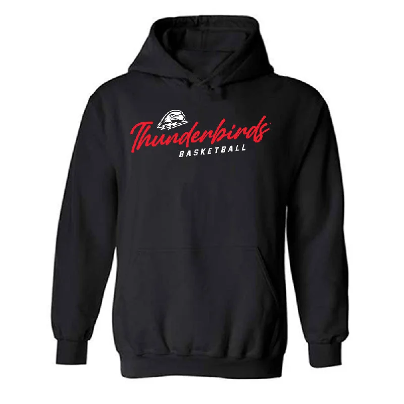 Southern Utah - NCAA Women's Basketball : Bella Hasan - Hooded Sweatshirt Hoodie with Hem Ribbing Snug Secure Southern Utah - NCAA Women's Basketball : Bella Hasan - Hooded Sweatshirt Hoodie with Hem Ribbing Snug Secure