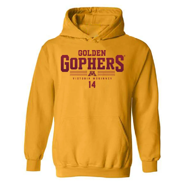 Minnesota - NCAA Women's Basketball : Victoria McKinney - Classic Fashion Shersey Hooded Sweatshirt Hoodie with Emblem Brand Identity Minnesota - NCAA Women's Basketball : Victoria McKinney - Classic Fashion Shersey Hooded Sweatshirt Hoodie with Emblem Brand Identity