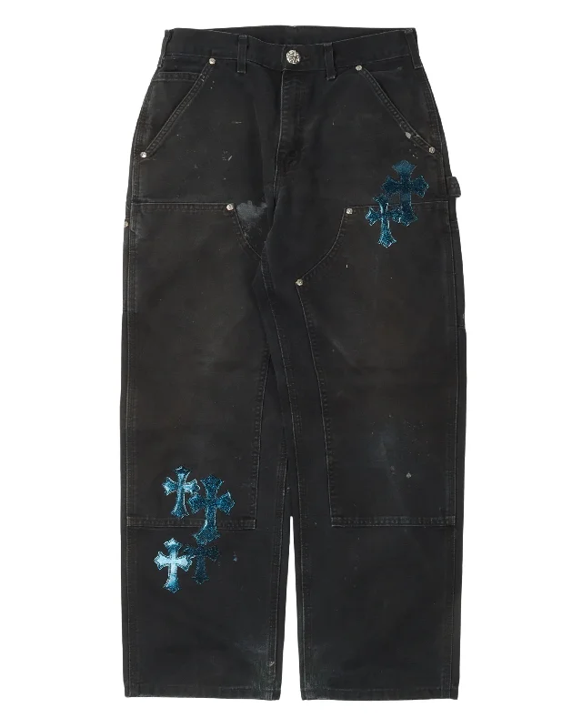 St. Barth Exclusive Carhartt Cross Patch Double Knee Carpenter Pants Elegant Dress Pants St. Barth Exclusive Carhartt Cross Patch Double Knee Carpenter Pants Elegant Dress Pants
