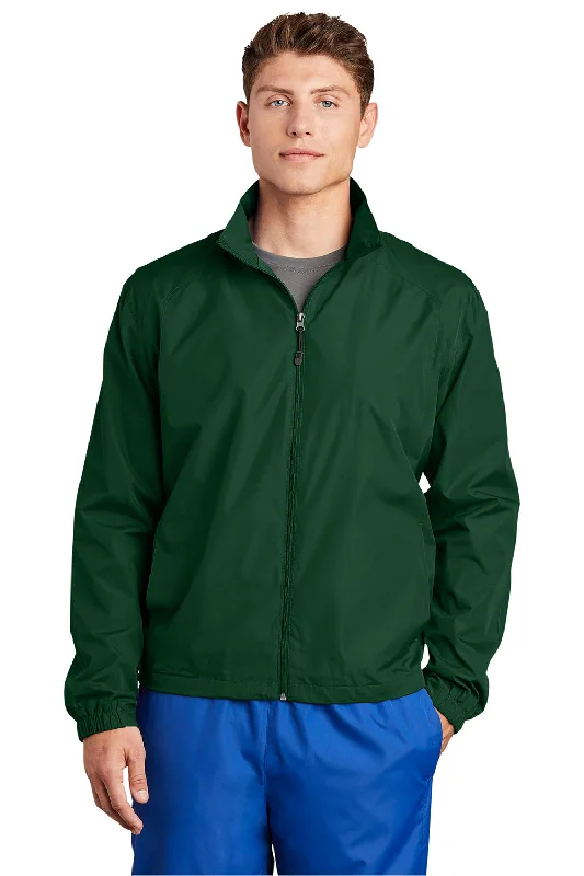 Sport-Tek Mens Water Resistant Full Zip Wind Jacket - Forest Green Rayon Jacket Velvet Jacket Corduroy Jacket Sport-Tek Mens Water Resistant Full Zip Wind Jacket - Forest Green Rayon Jacket Velvet Jacket Corduroy Jacket