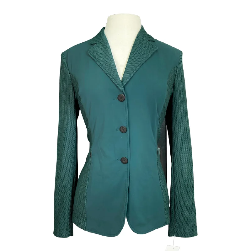RJ Classics 'Harmony' Mesh Show Jacket in Teal - Women's 10R Satin Jacket Silk Jacket Chiffon Jacket RJ Classics 'Harmony' Mesh Show Jacket in Teal - Women's 10R Satin Jacket Silk Jacket Chiffon Jacket