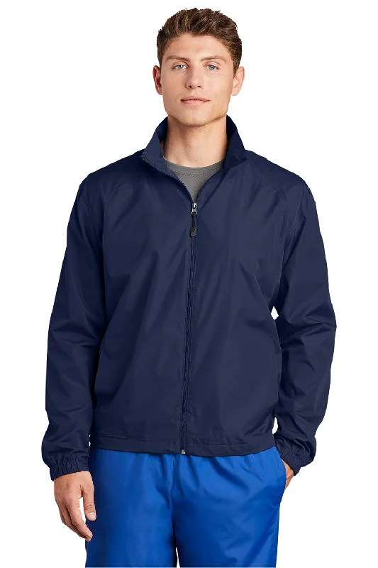 Sport-Tek Mens Water Resistant Full Zip Wind Jacket - True Navy Blue Jersey Jacket Tulle Jacket Batik Jacket Sport-Tek Mens Water Resistant Full Zip Wind Jacket - True Navy Blue Jersey Jacket Tulle Jacket Batik Jacket