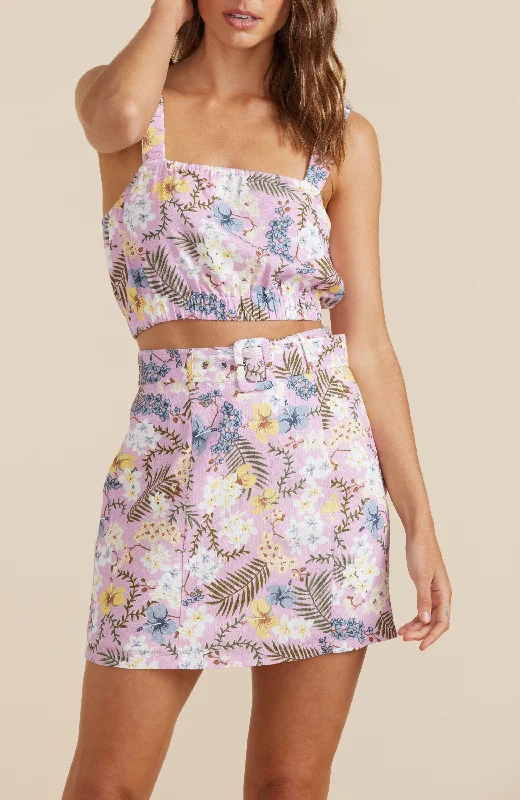 MINKPINK - Ezri Belted Mini Skirt casual skirt length