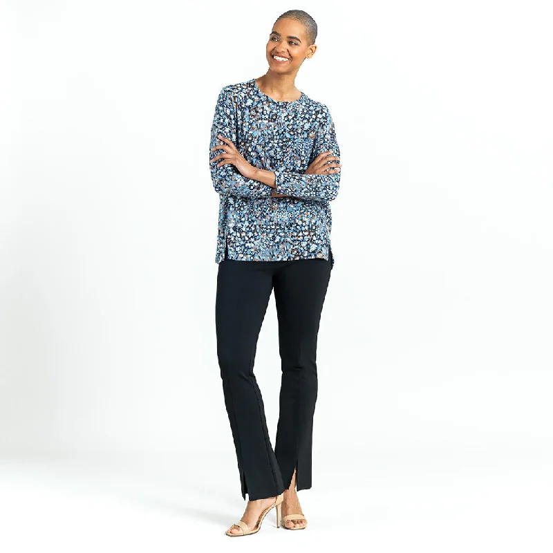 Cozy Texture - Textured Vented Sweater Tunic - Floral Puff - Final Sale! Terry Blend Velvet Blend Canvas Blend Cozy Texture - Textured Vented Sweater Tunic - Floral Puff - Final Sale! Terry Blend Velvet Blend Canvas Blend