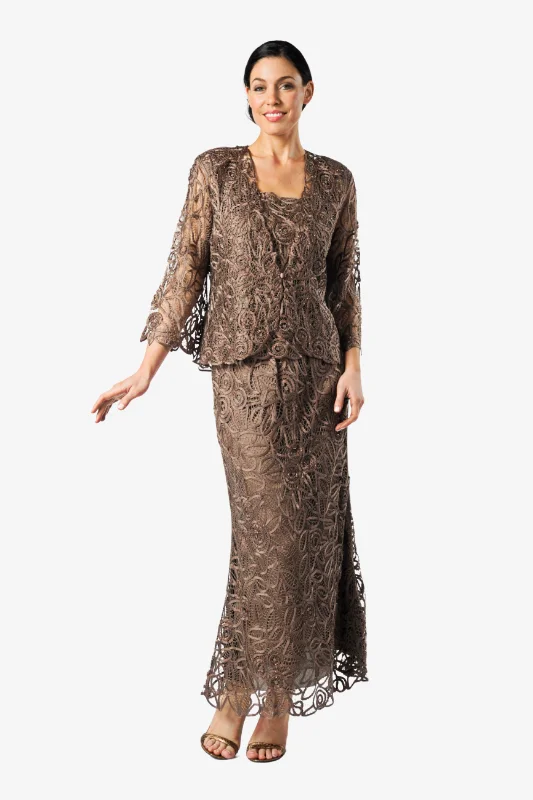 Soulmates C710 3/4" Bell Sleeve Silk Jacket Top and Skirt Set Zippered Jacket Buttoned Jacket Snapped Jacket Soulmates C710 3/4" Bell Sleeve Silk Jacket Top and Skirt Set Zippered Jacket Buttoned Jacket Snapped Jacket